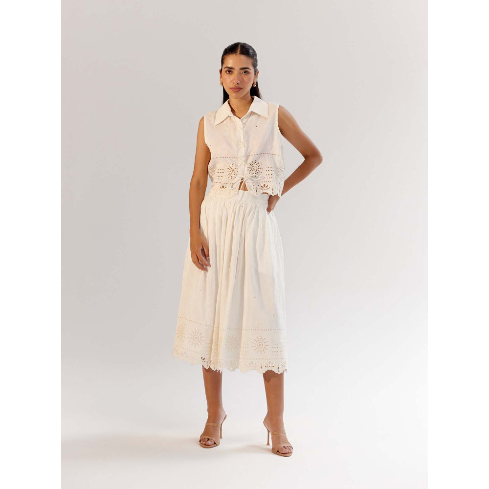 NOIB Freya Skirt - White