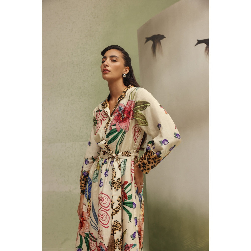 NOIB Cream Celia Maxi - Wildflower