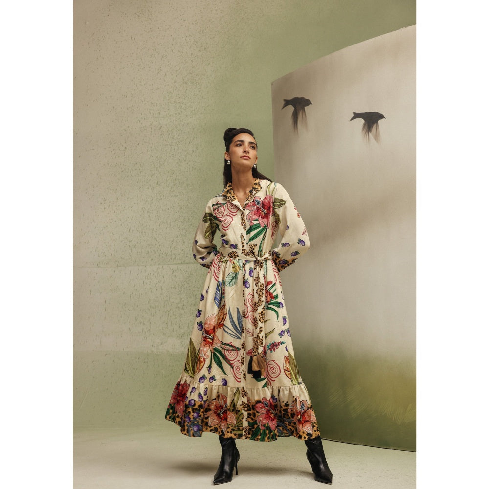 NOIB Cream Celia Maxi - Wildflower