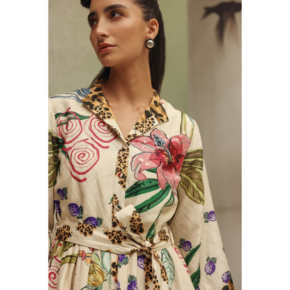 NOIB Cream Celia Maxi - Wildflower