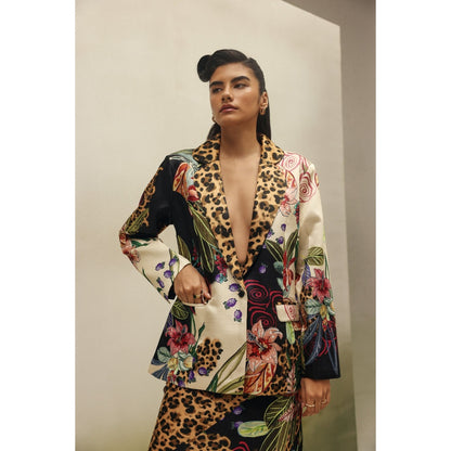 NOIB Multi Coloured Riva Blazer - Wildflower