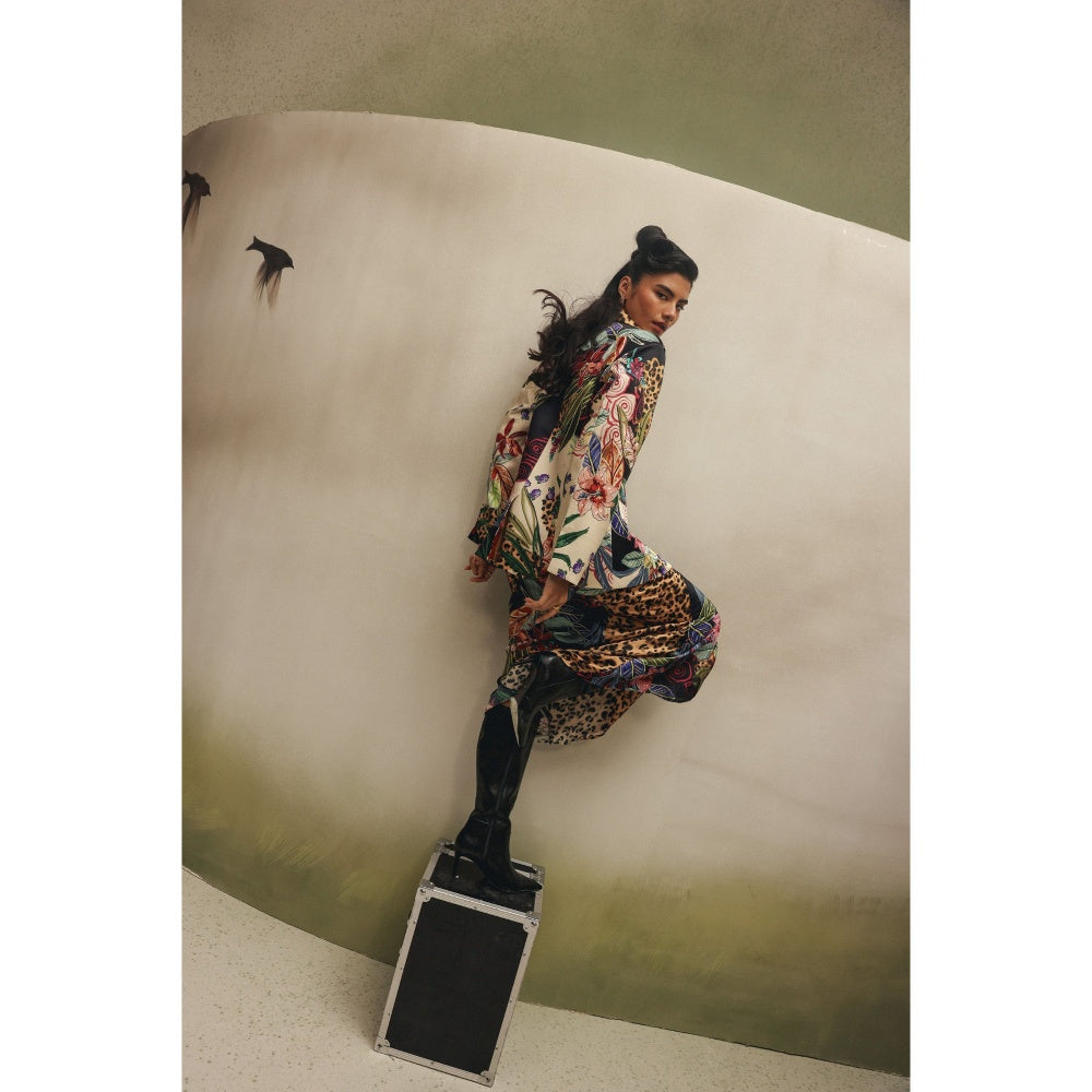 NOIB Multi Coloured Riva Blazer - Wildflower