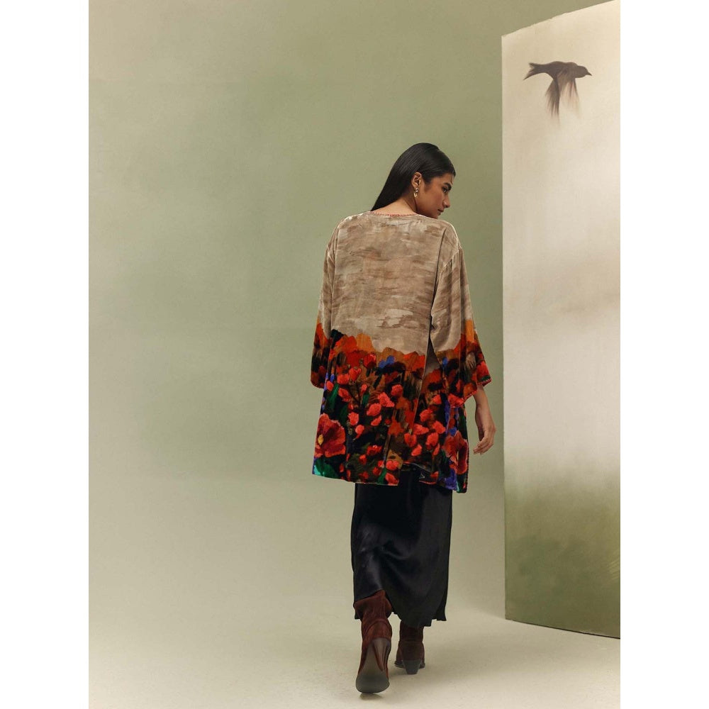 NOIB Multi Coloured Demi Shrug - Highland