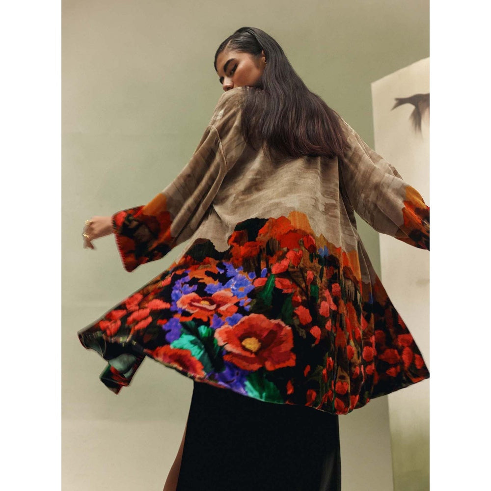 NOIB Multi Coloured Demi Shrug - Highland