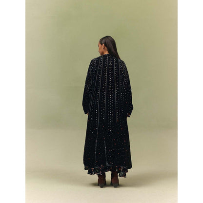 NOIB Black Demi Reversible Shrug - Garden Dancers