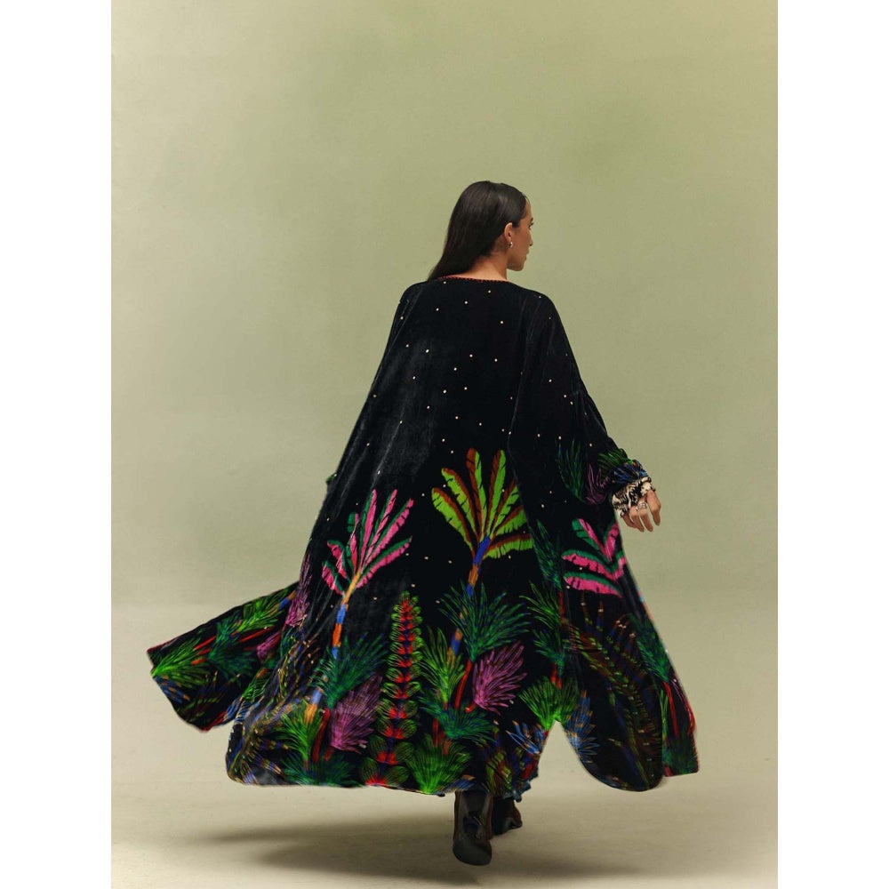 NOIB Black Demi Reversible Shrug - Night Safari