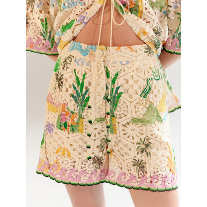 NOIB Muti Coloured Deya Cotton Shorts