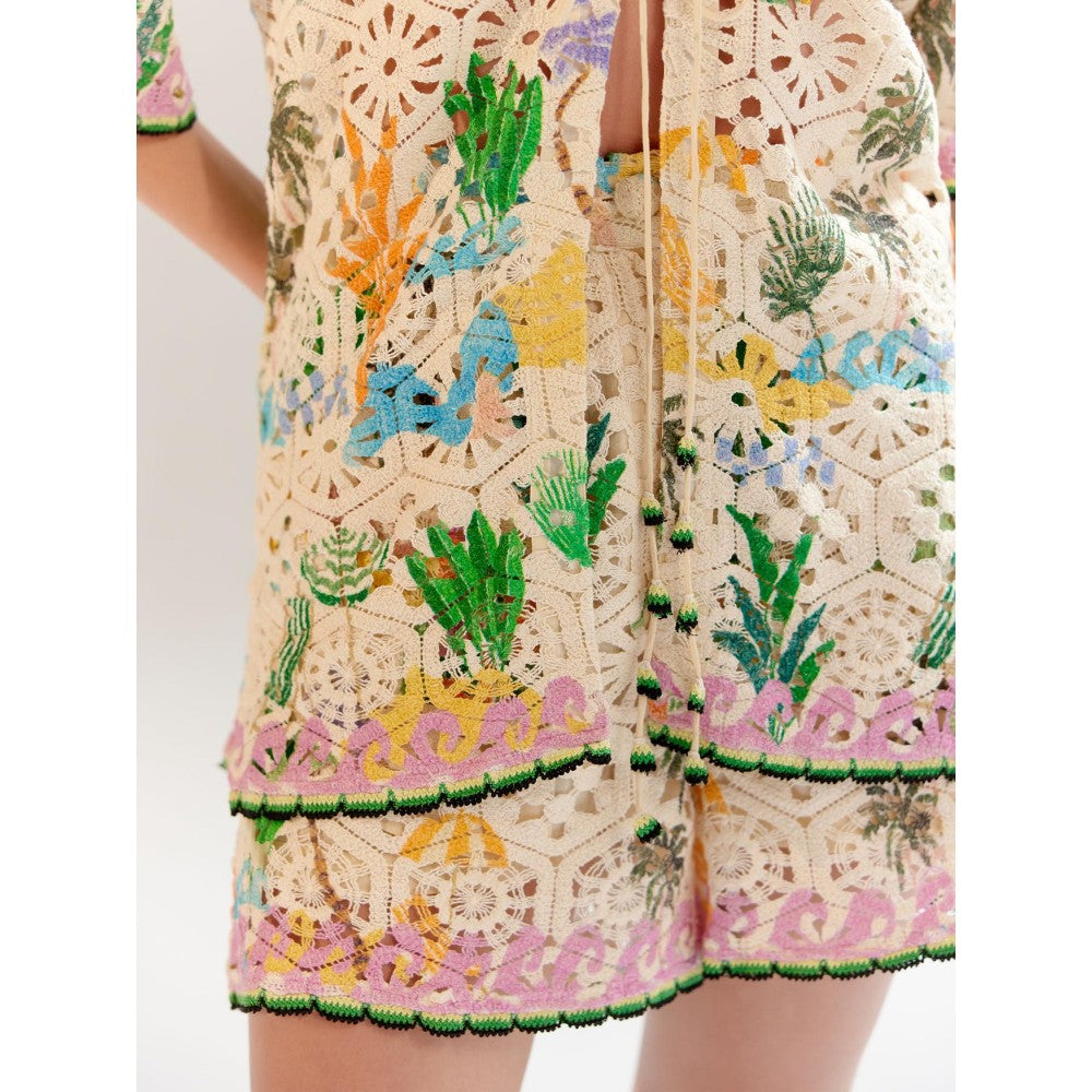 NOIB Muti Coloured Deya Cotton Shorts