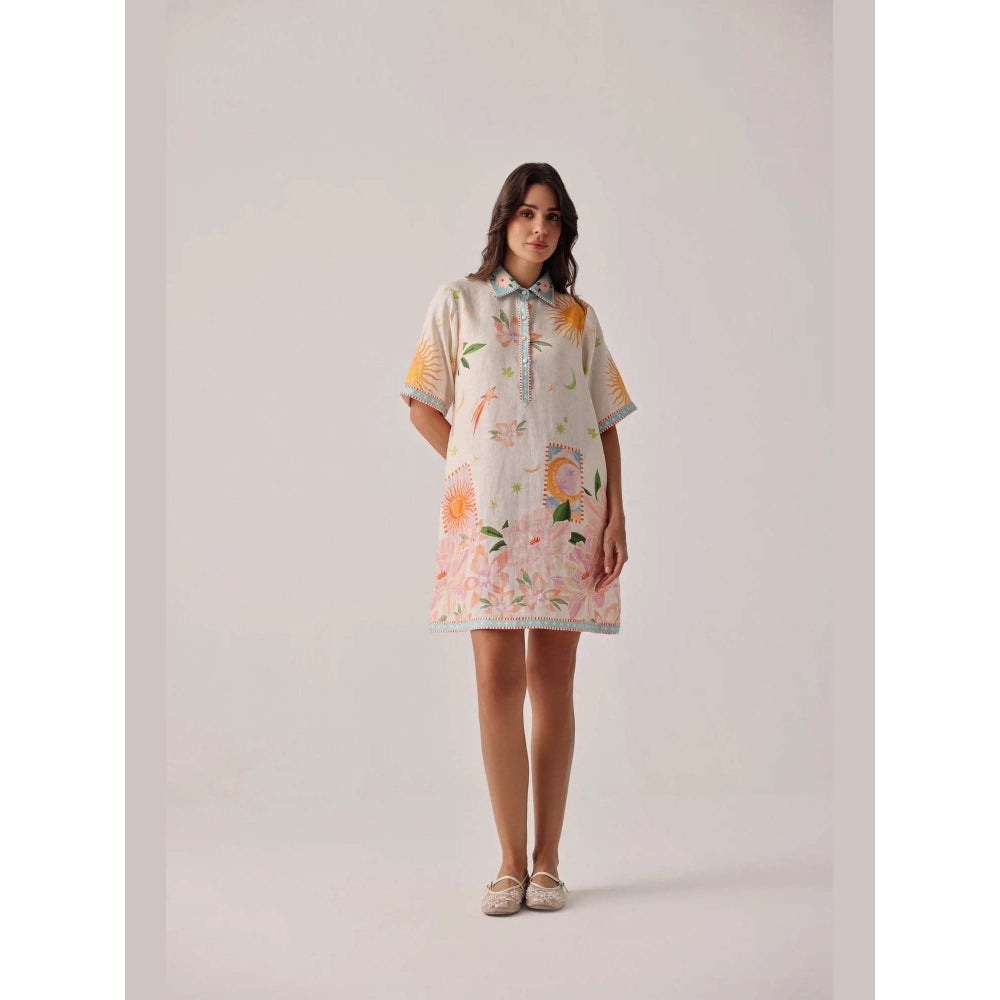 NOIB Amara Mini Dress - Azure
