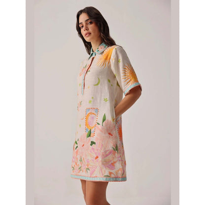 NOIB Amara Mini Dress - Azure