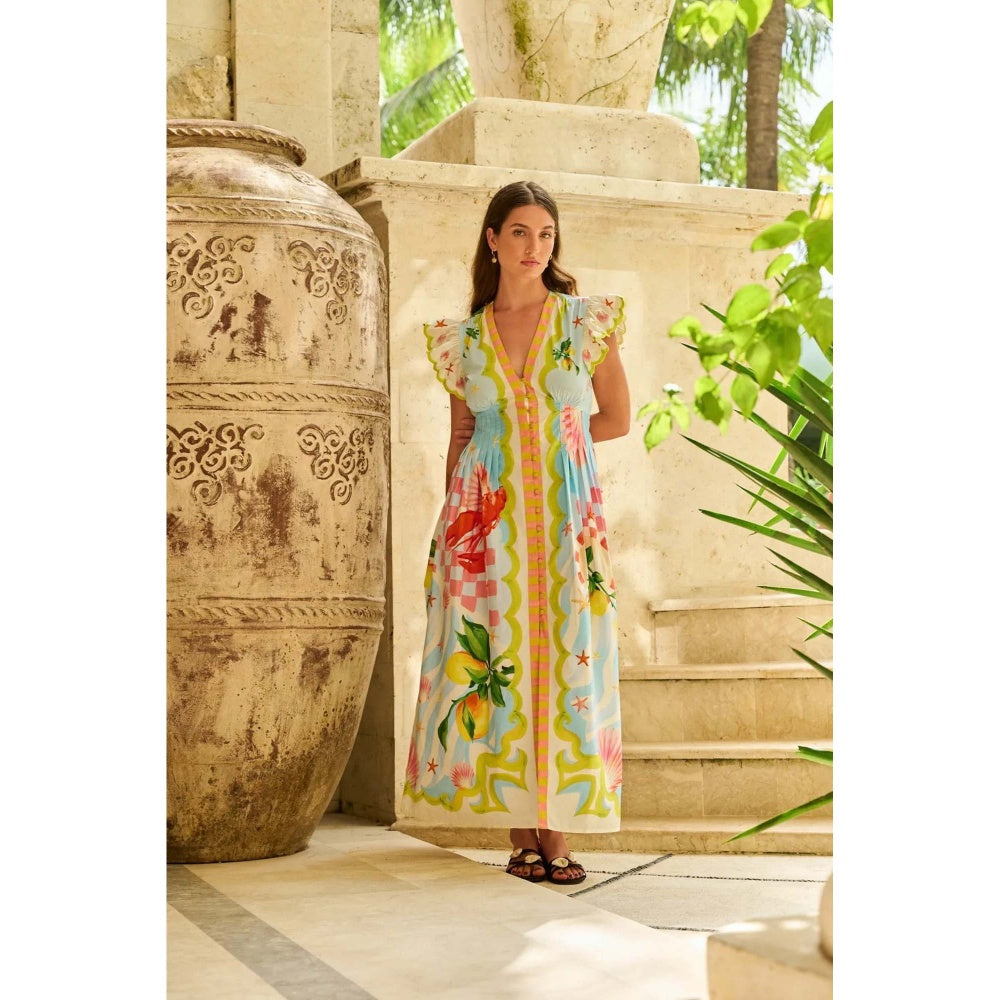 NOIB Estella Maxi Dress - Summer Zest