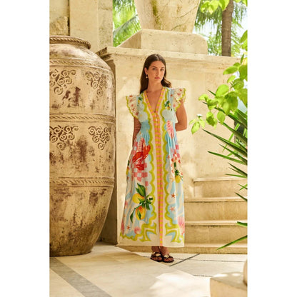 NOIB Estella Maxi Dress - Summer Zest