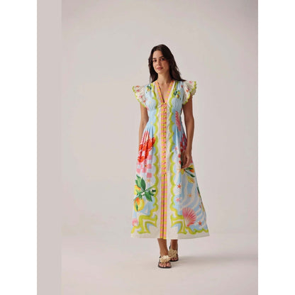 NOIB Estella Maxi Dress - Summer Zest