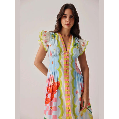 NOIB Estella Maxi Dress - Summer Zest