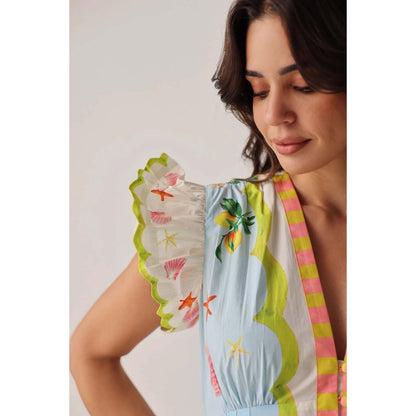 NOIB Estella Maxi Dress - Summer Zest