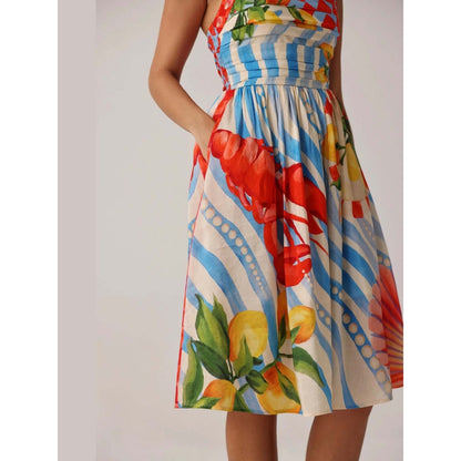 NOIB Hazel Midi Dress - Summer Zest