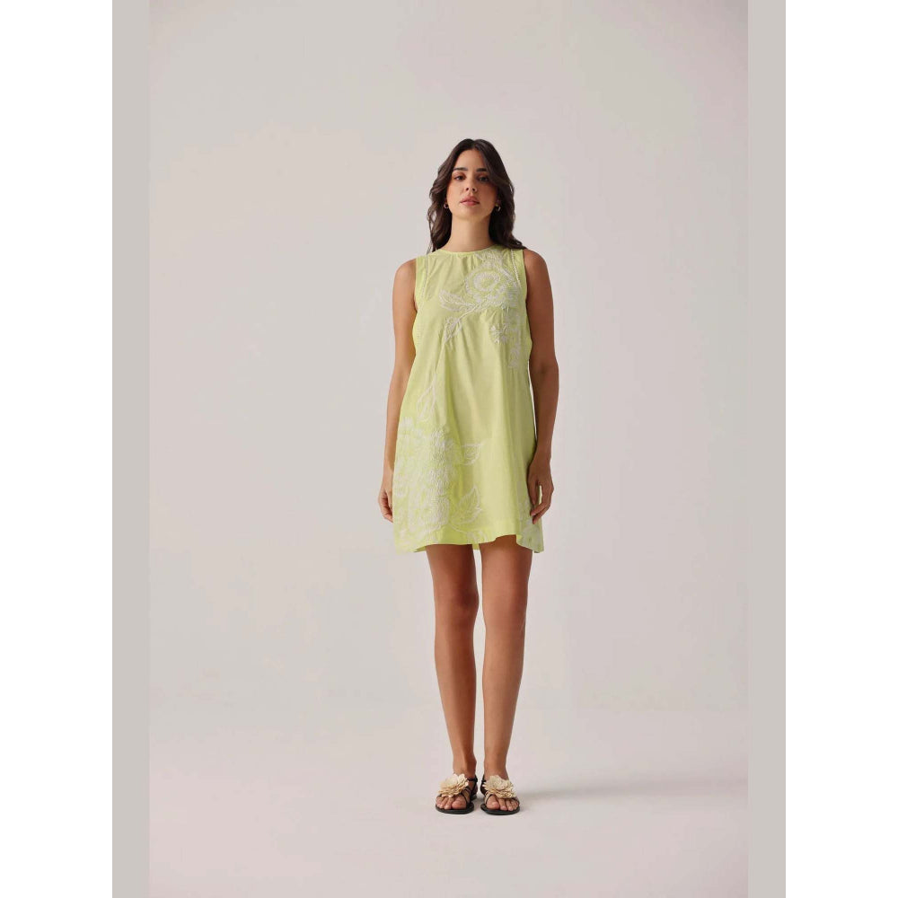 NOIB Harper Mini Dress - Lime