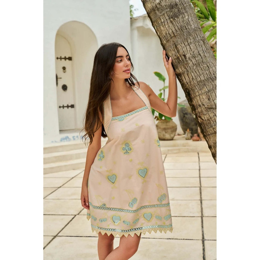 NOIB Hazel Mini Dress - Peach