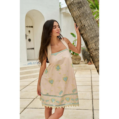NOIB Hazel Mini Dress - Peach