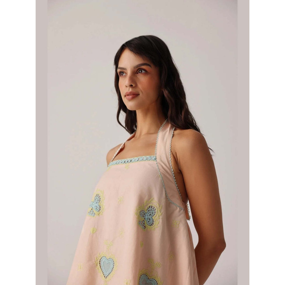 NOIB Hazel Mini Dress - Peach