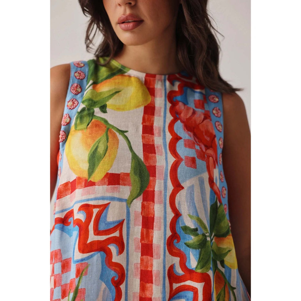 NOIB Harper Mini Dress - Summer Zest
