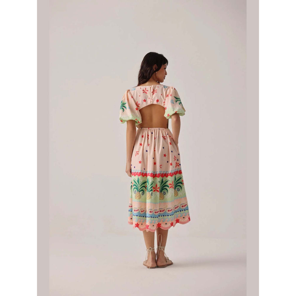 NOIB Lyla Midi Dress - Ananas