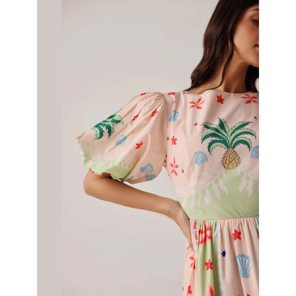 NOIB Lyla Midi Dress - Ananas