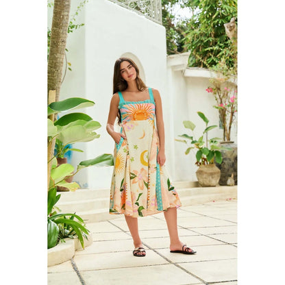 NOIB Nora Midi Dress - Azure