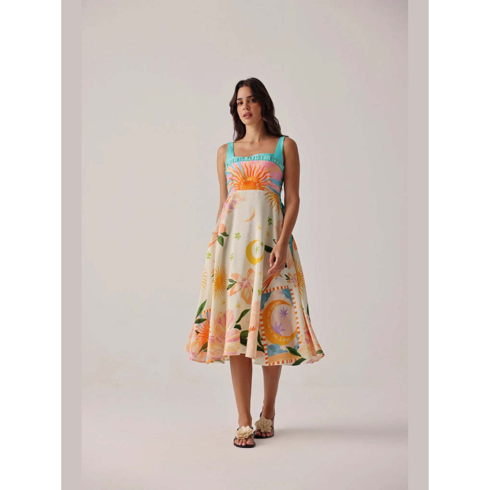 NOIB Nora Midi Dress - Azure