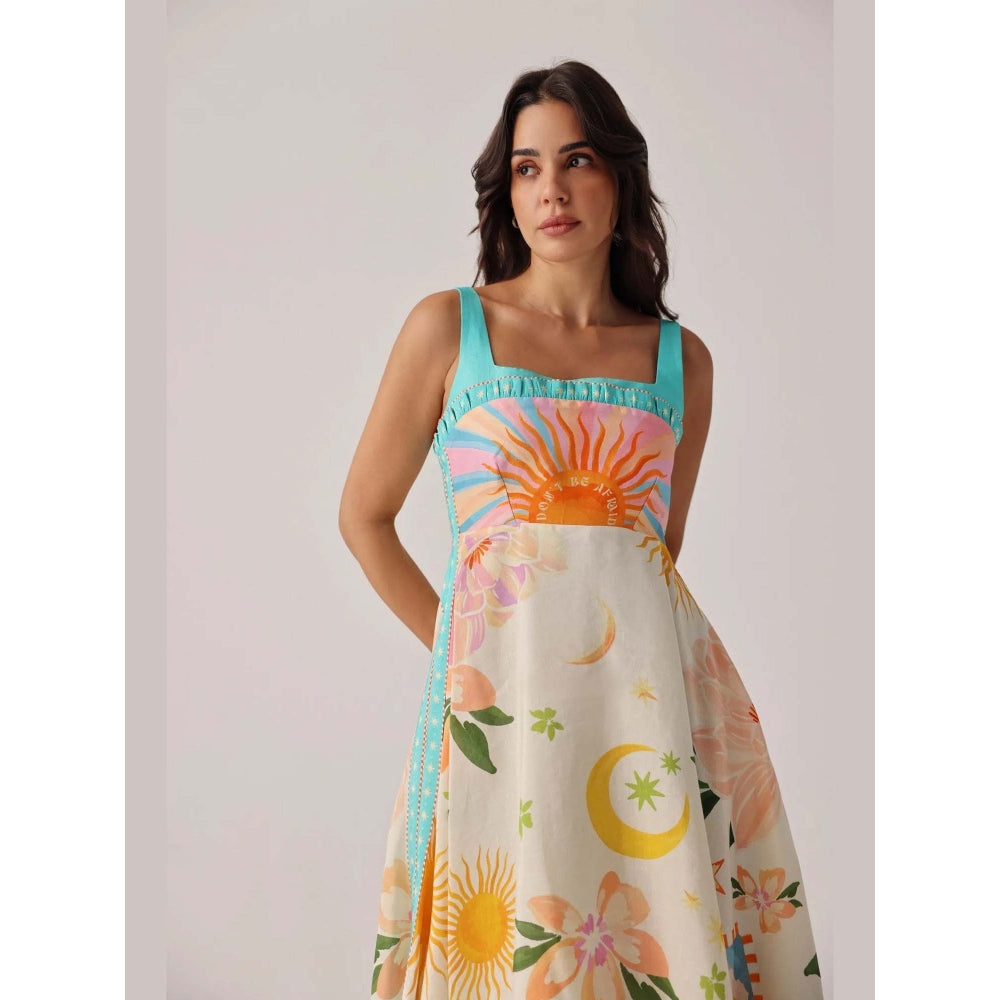 NOIB Nora Midi Dress - Azure