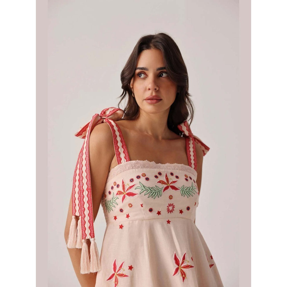 NOIB Nora Midi Dress - Peach