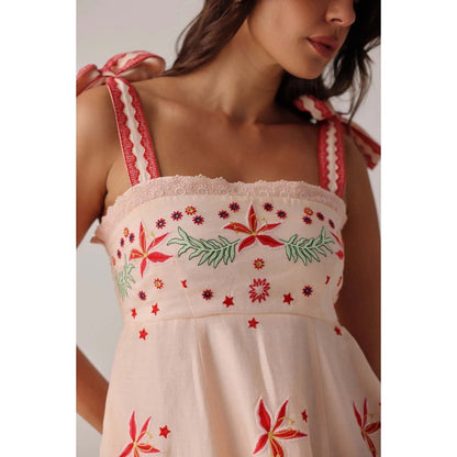 NOIB Nora Midi Dress - Peach