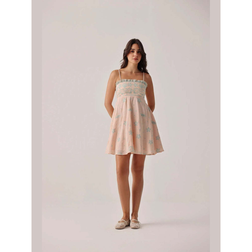 NOIB Nora Mini Dress - Peach