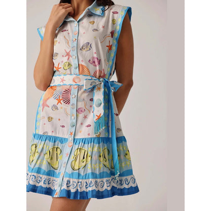 NOIB Vega Mini Dress - Seaborn