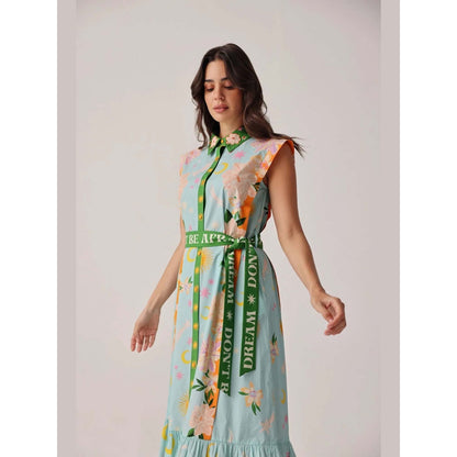 NOIB Vega Maxi Dress - Azure