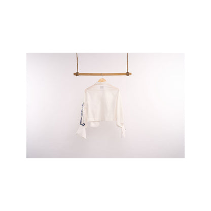 nona Lehr Cropped Shirt-White