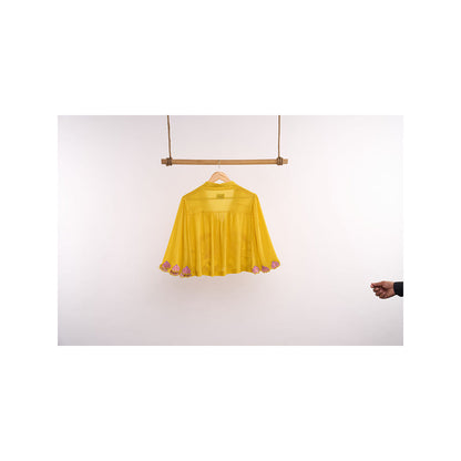 nona Lehr Flared Shirt-Yellow