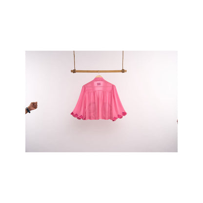 nona Lehr Flared Shirt-Pink