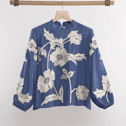 nona Blue Lehr Regular Top