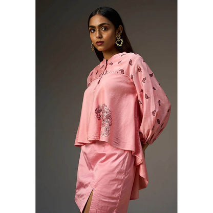 nona Pink Lehr High Low Top