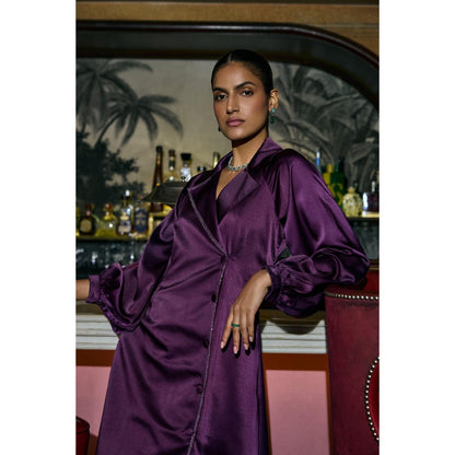 nona Womens Purple Dress