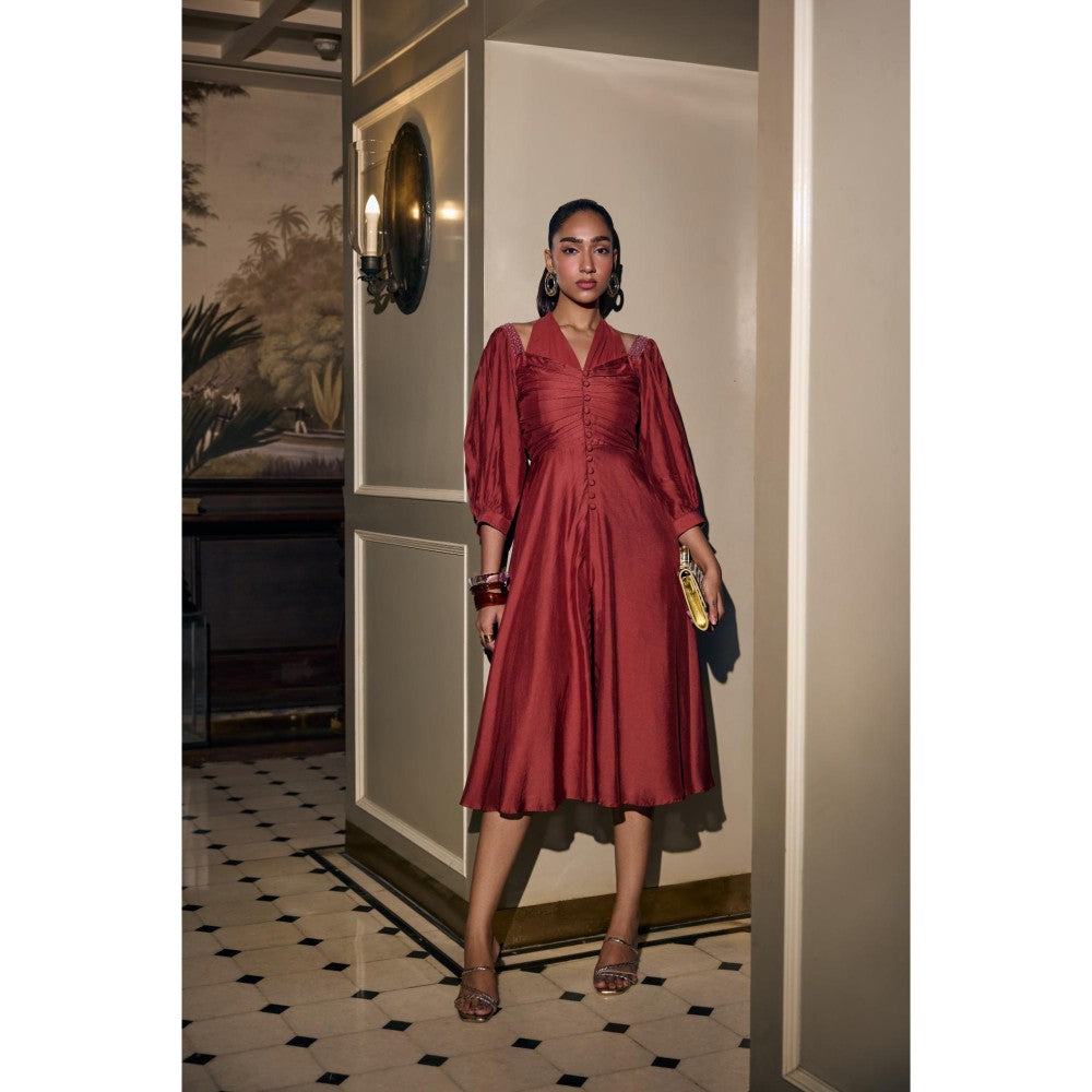 nona Womens Red Dress