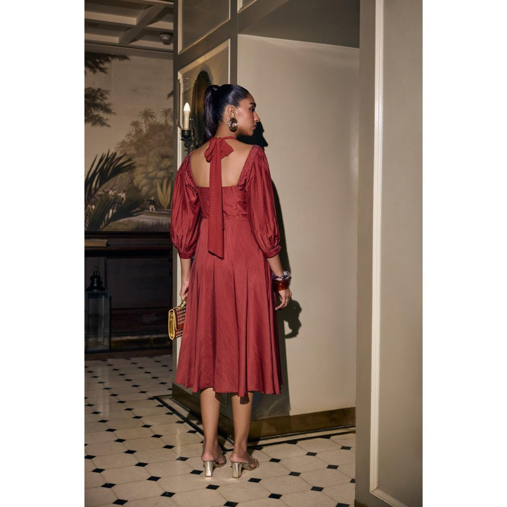 nona Womens Red Dress