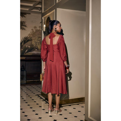 nona Womens Red Dress