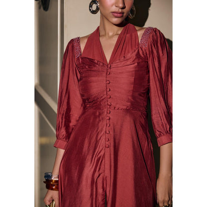 nona Womens Red Dress