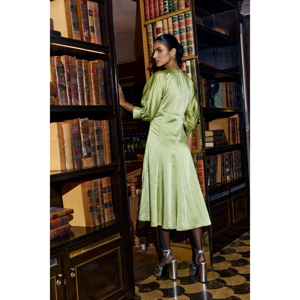 nona Womens Green Dress