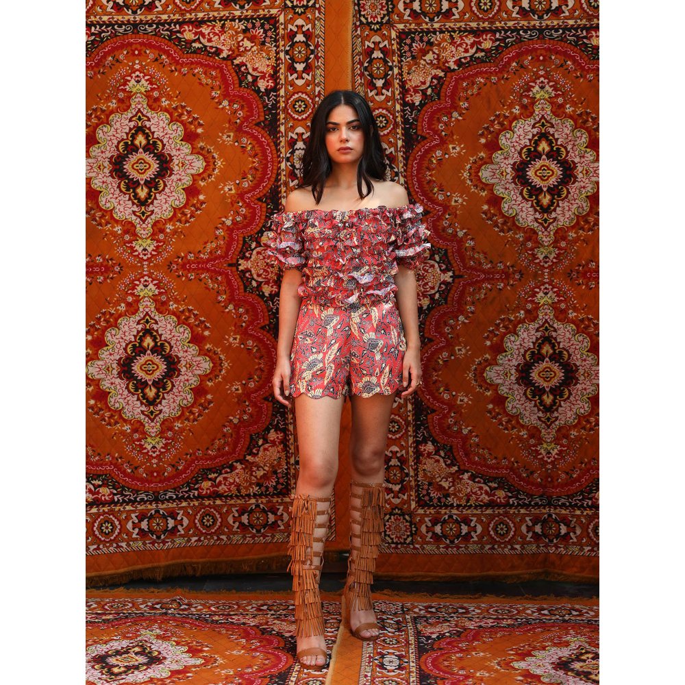 NORN Red Fezgetty Shorts