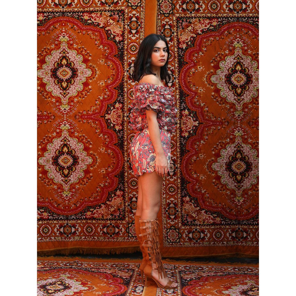 NORN Red Fezgetty Shorts