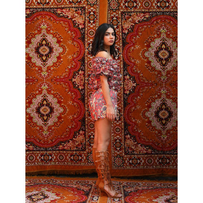 NORN Red Fezgetty Shorts