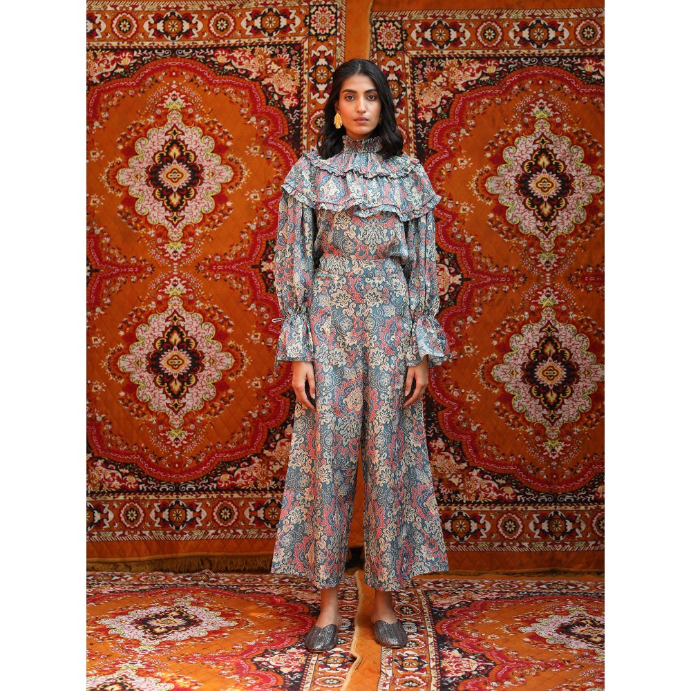 NORN Blue Atlas Gypsy Top & High Rise Pants